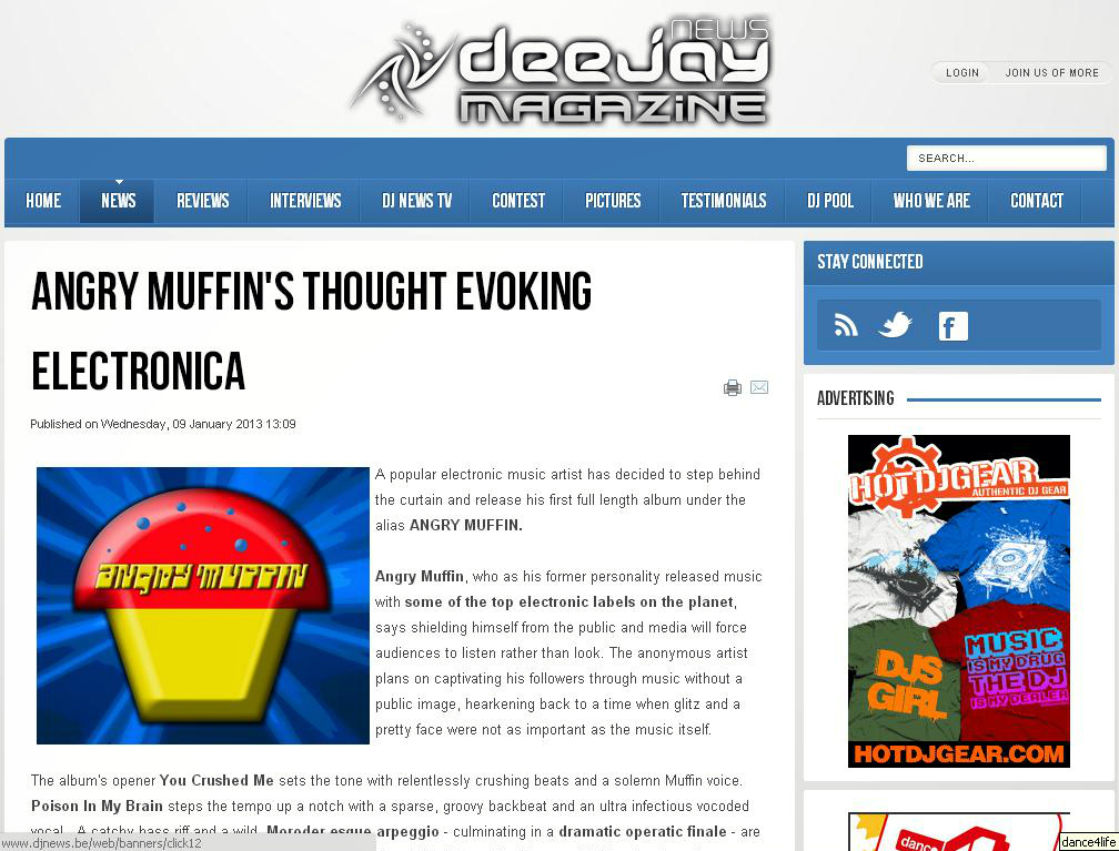 Angry Muffin DJ News